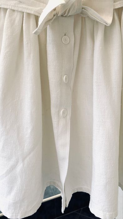 Уникална бутикова детска рокля груб лен Германия