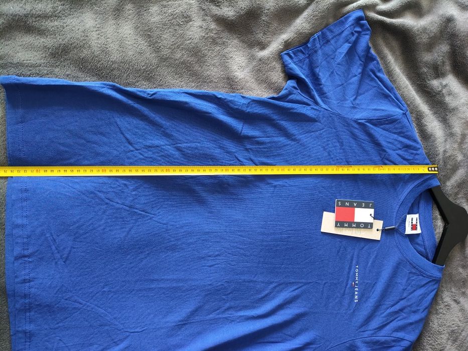 Tommy Jeans tricou bărbătesc albastru cu logo mic mărimea M nou origin