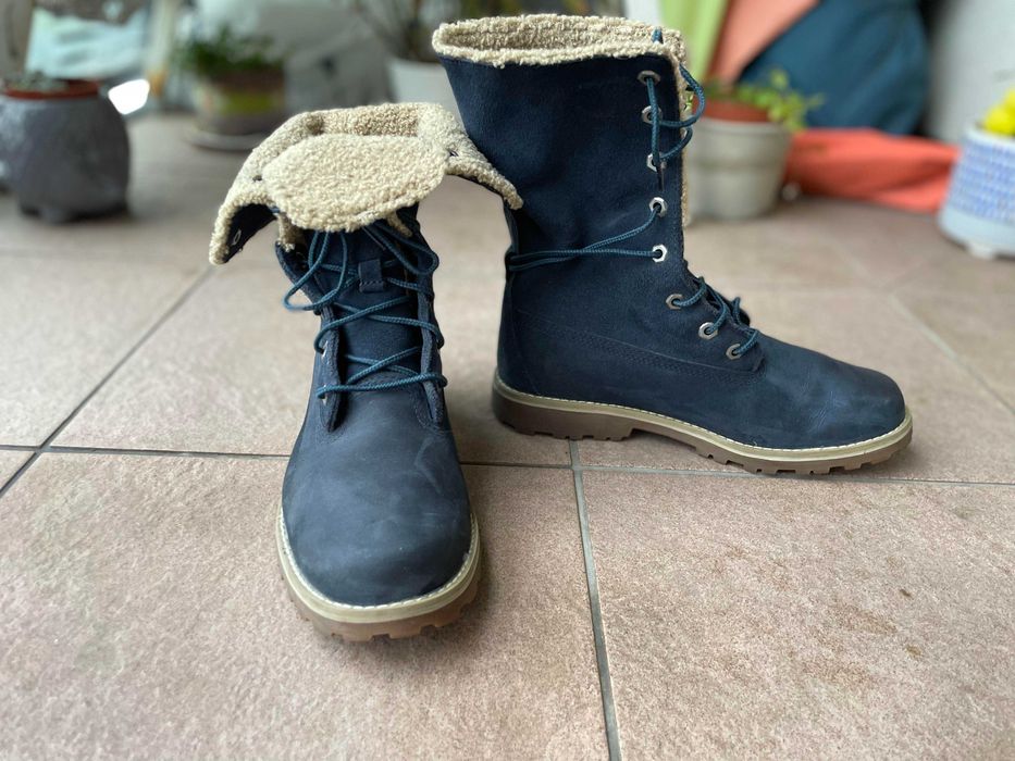 Bocanci TIMBERLAND, 36, piele, rezistenti la apa, imblaniti, ca NOI