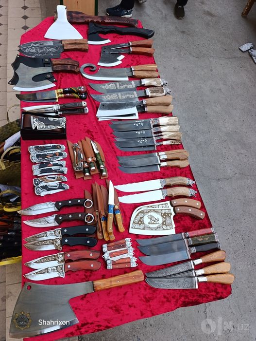 Болта пичок Кассоб Boltalar pichoqlar chopqilar tóplamlar naborlar