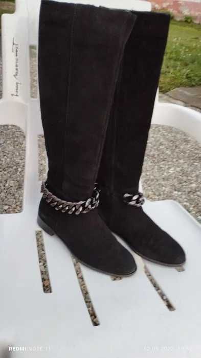 Cizme dama, marimea 35,  din piele intoarsa