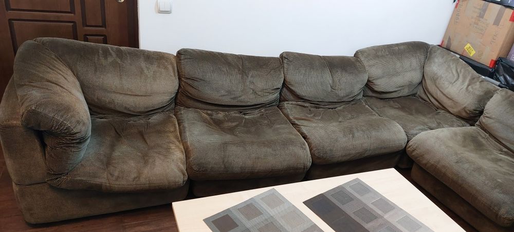 Canapea modulara,material catifea