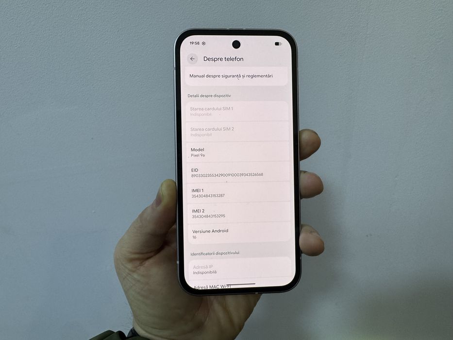 Google Pixel 9a, 128 gb, 8 gb ram, 5G, White