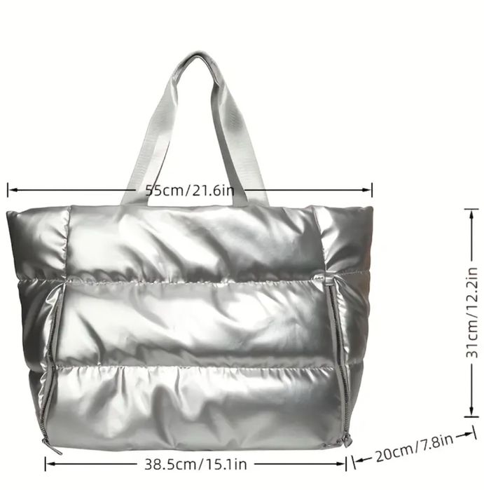 Сумка серебрянная женская