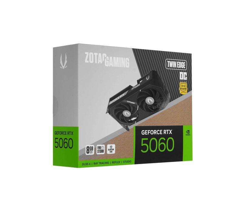 - Видеокарта Zotac GAMING GeForce RTX 5060 Twin Edge OC 8GB