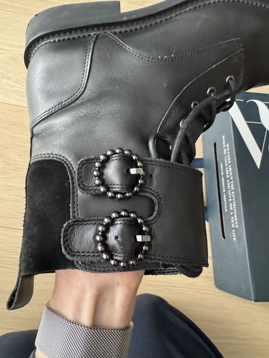 Zara дамски боти ест. кожа- 37 номер