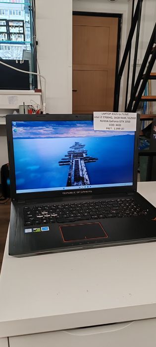 Laptop Asus i7 7700HQ, Nvidia GeForce GTX 1050