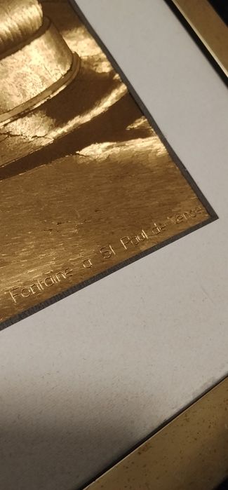 Vând tablou din aur