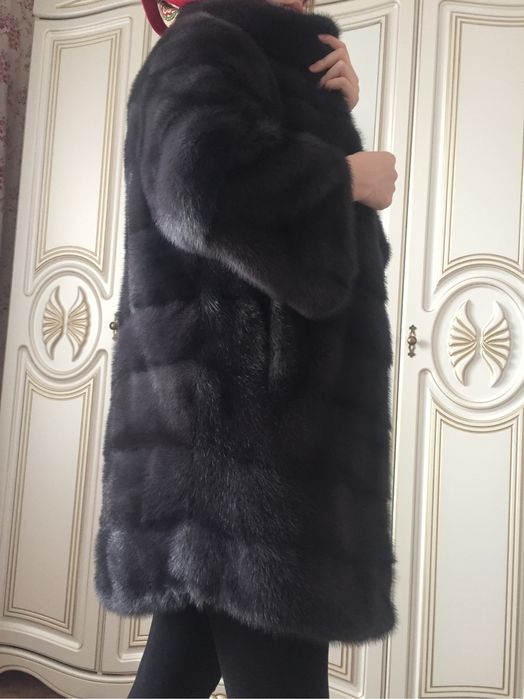 Шуба норковая трапеция