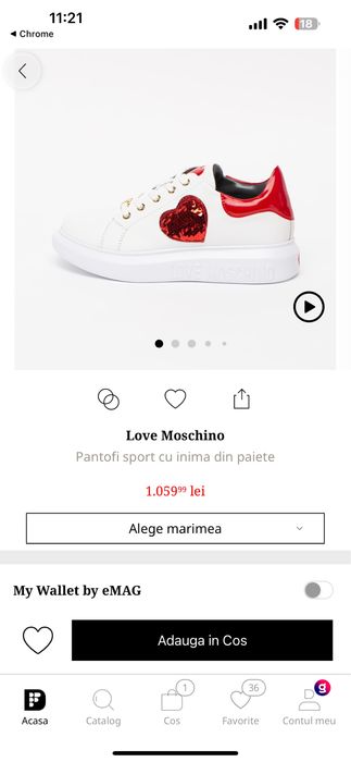 Snakers MOSCHINO originali