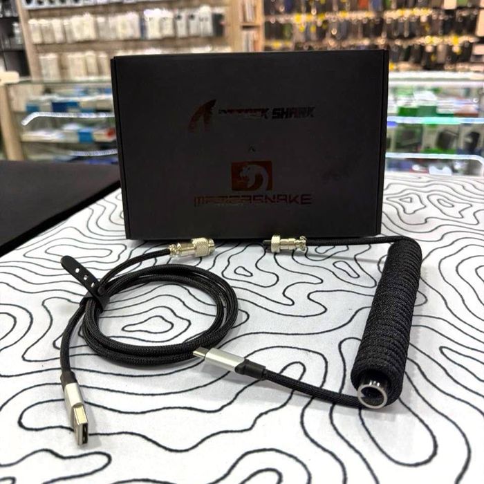 a28electronics - coiled aviator cable ASUS ROG , Attack shark