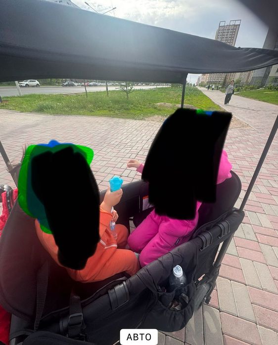 Коляска тележка 2 местная