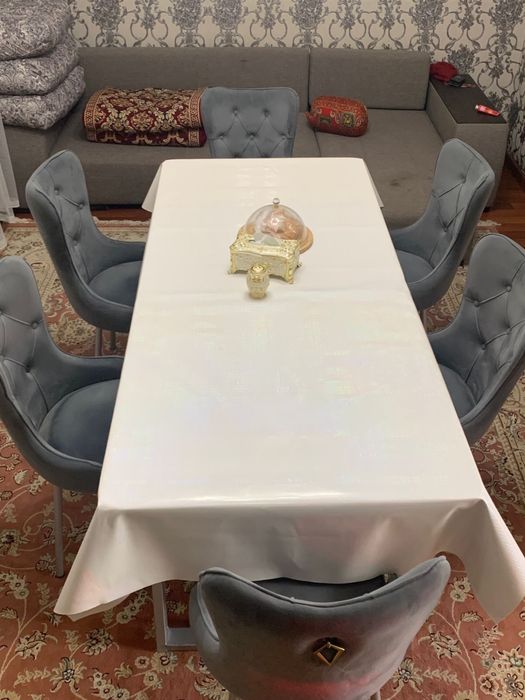 Стол 2метр , стулья 6 шт