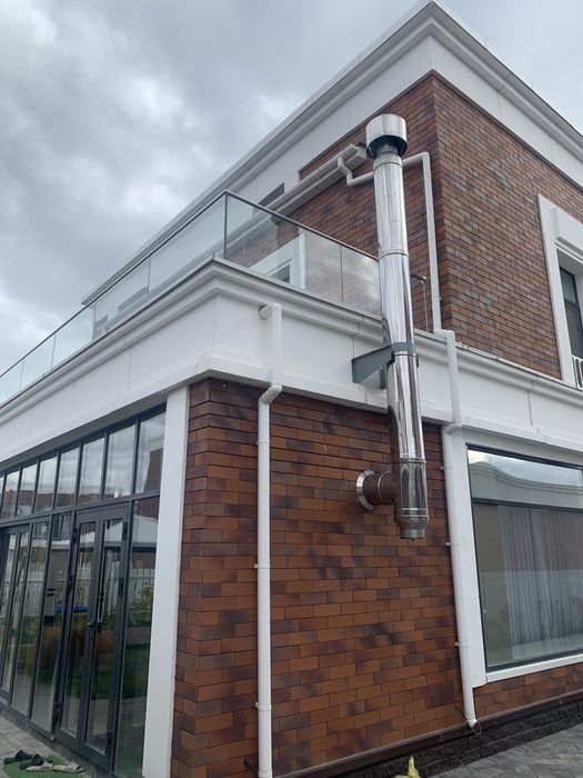 Перила каленное стекло