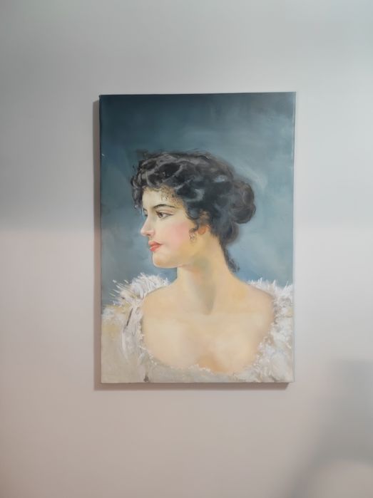 Портрет девушки маслом