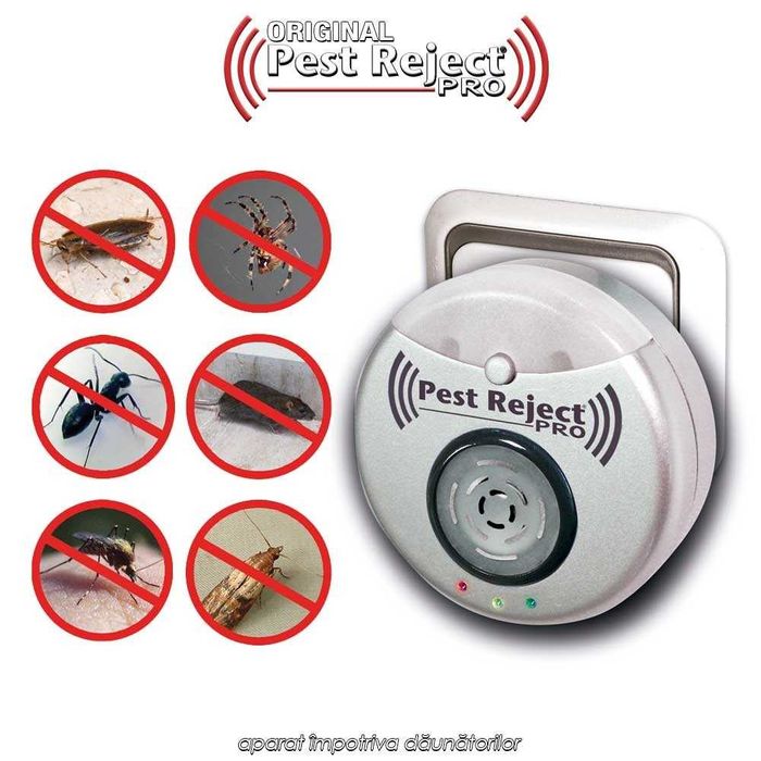 2 bucati ,Aparat anti daunatori, dispozitiv cu ultrasunete PEST REJECT