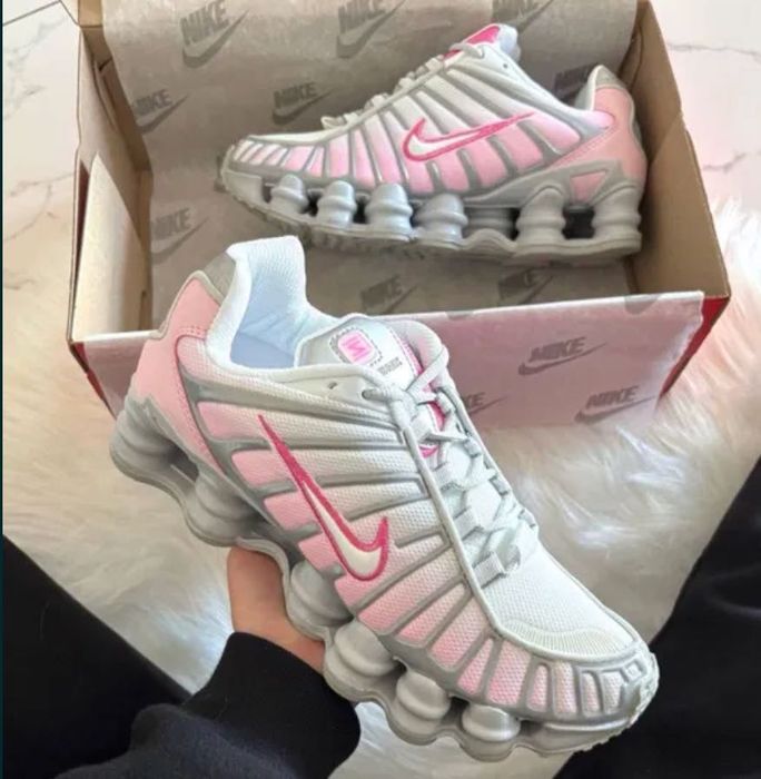 НОВИ! Nike Shox TL | Pink/White | + КУТИЯ