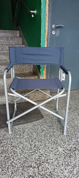 НОВ Къмпинг стол сгъваем усилен