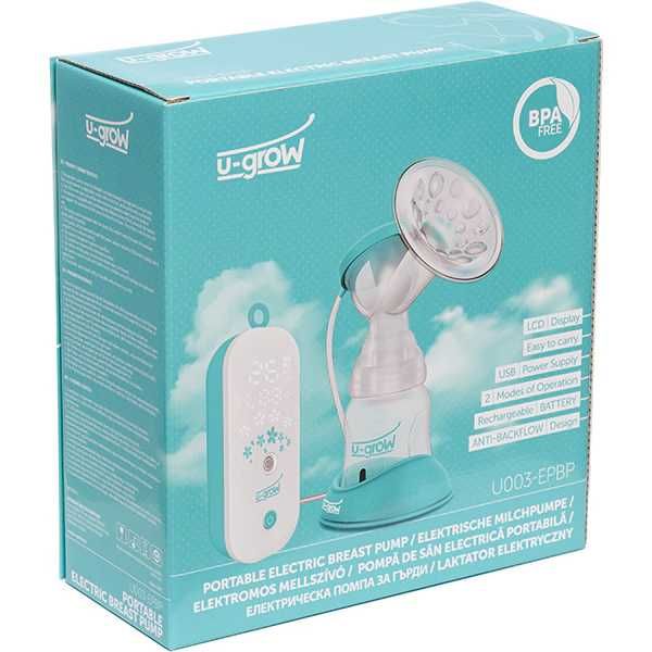 Pompa de san electrica U-GROW U003-EPBP, 140ml, alb-albastru