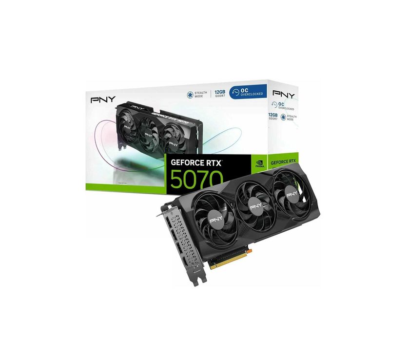 | Видеокарта PNY GeForce RTX 5070 ARGB OC 12GB GDDR7