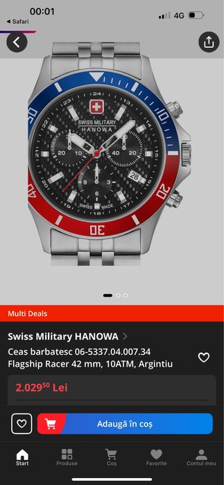 Ceas barbatesc Swiss MILITARY HANOWA