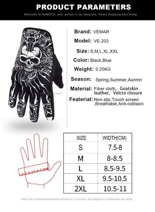 Manusi moto textil cu protectie