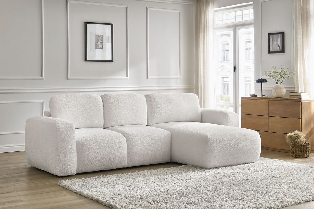 NOU Colțar L-form, BEIGE, 280/170cm, extensibil