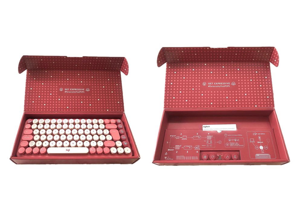 Клавиатура Logitech, компактна и лека, работи безупречно