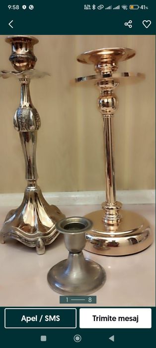 Sfeșnice metalice modele deosebite