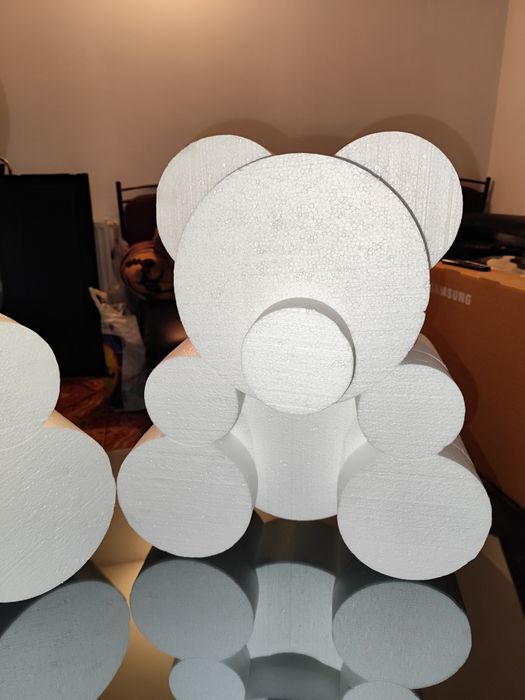 Urs polistiren/ursuleți 60 și 50 cm.