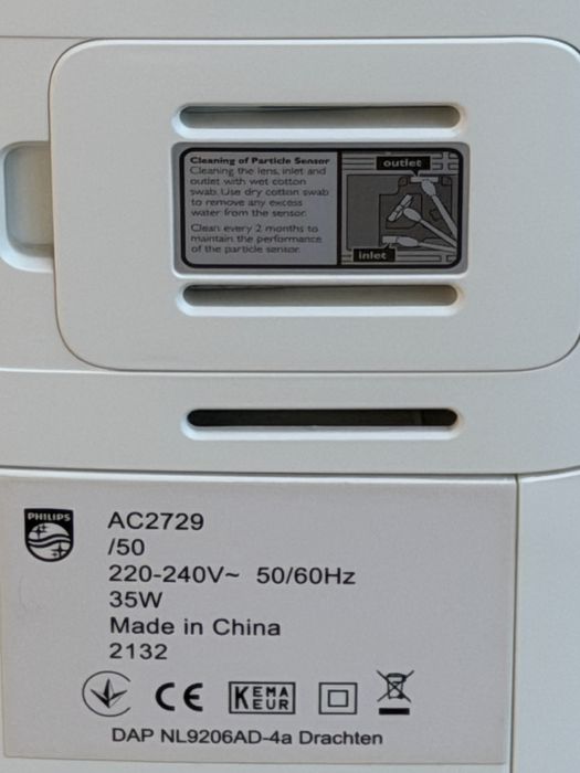 Purificator aer Philips AC2729/50 - 4 trepte viteza, Hepa, umidificare