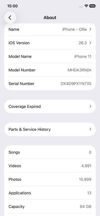 iPhone 11 64 GB Black