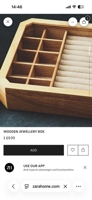 Шкатулка для украшений Zara