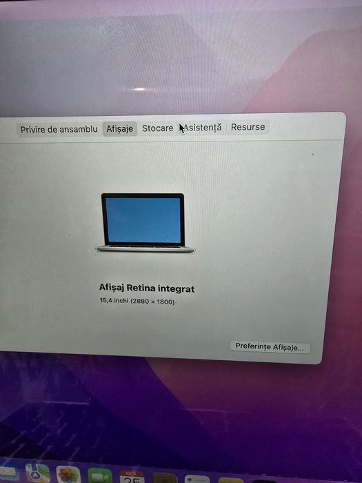 Mackbook Pro A1398 I7