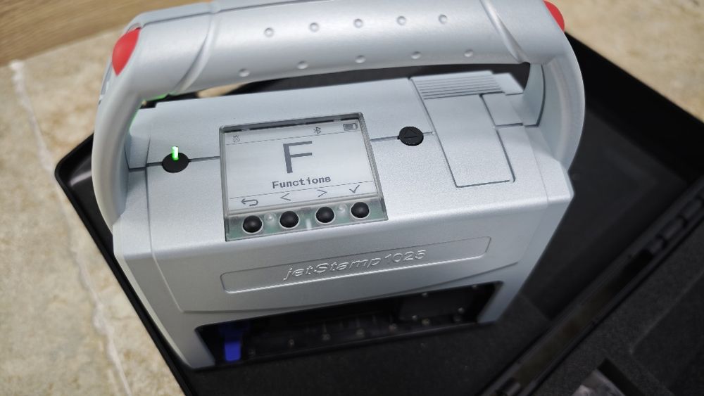 Мобилен принтер REINER jetstamp 1025 за дати, баркодове и др.