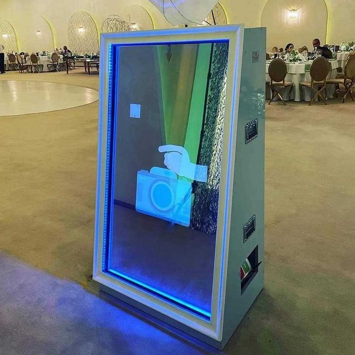 Oglinda foto magică, fum greu și artificii