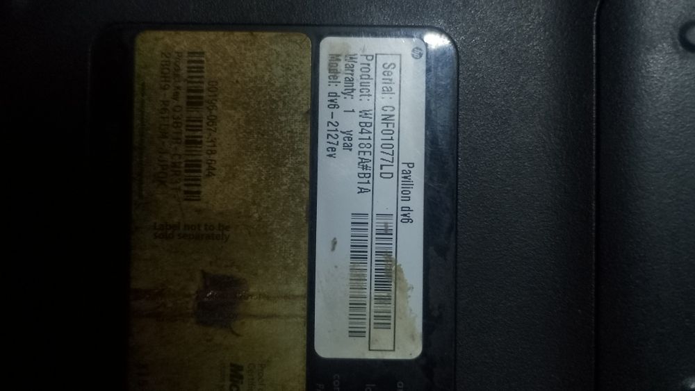 hp dv6 i3 functional lipsa tastatura