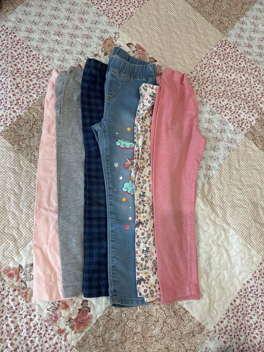 30 броя клинове, дънки, долнища размер 104-116 момиче