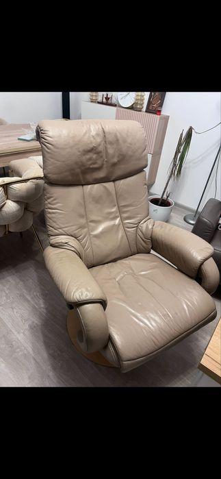 Fotoliu din piele naturala