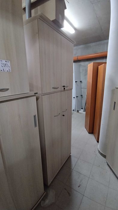 Гардероб с четири врати и рафтове - Офис шкаф -  80/40/226