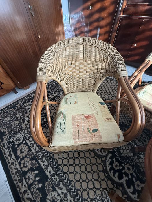 Set complet din rachita de gradina sau terasa