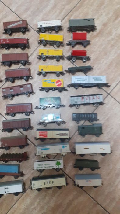 Vagoane marfa trenulet electric scara HO