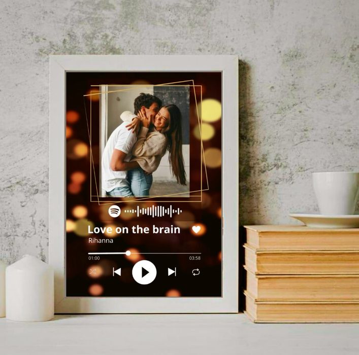 ПОДАРЪК за Свети Валентин - рамка със снимка и ПЕСЕН