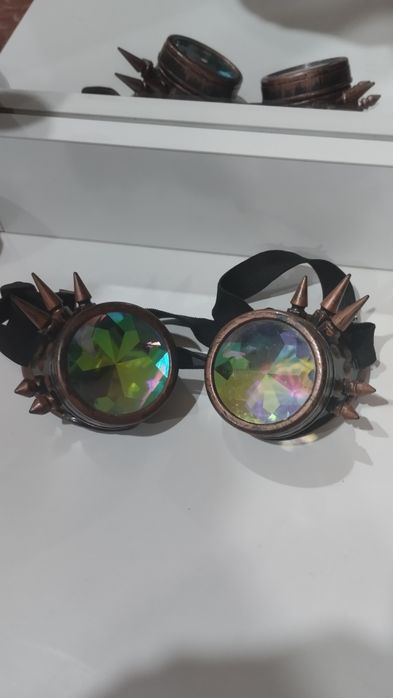 Очки steam punk галографические