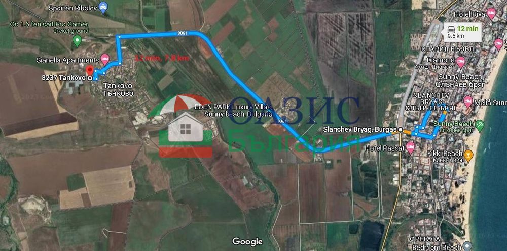 Парцел в УПИ, с. Тънково, Общ. Несебър, България-2490 кв. м.66400 евро