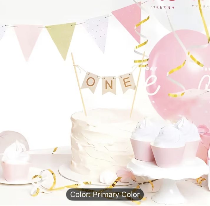 Украса и дрешка за детски рожден ден 1 годинка + подаръци
