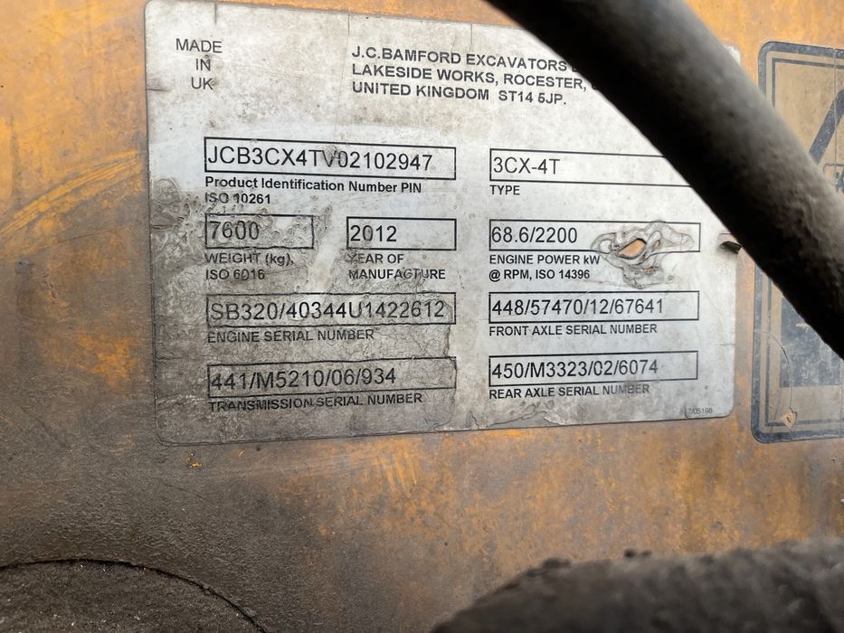 Экскавато погрузчик JCB 3cx 2012года