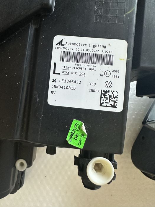 Фар фарове VW Tiguan II 5N2 facelift Тигуан