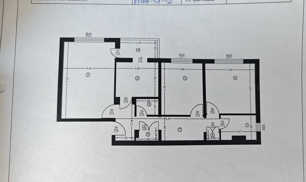 Proprietar - Apartament 3 camere decomandat | 67 mp | Etaj 1 | Popa Șapcă