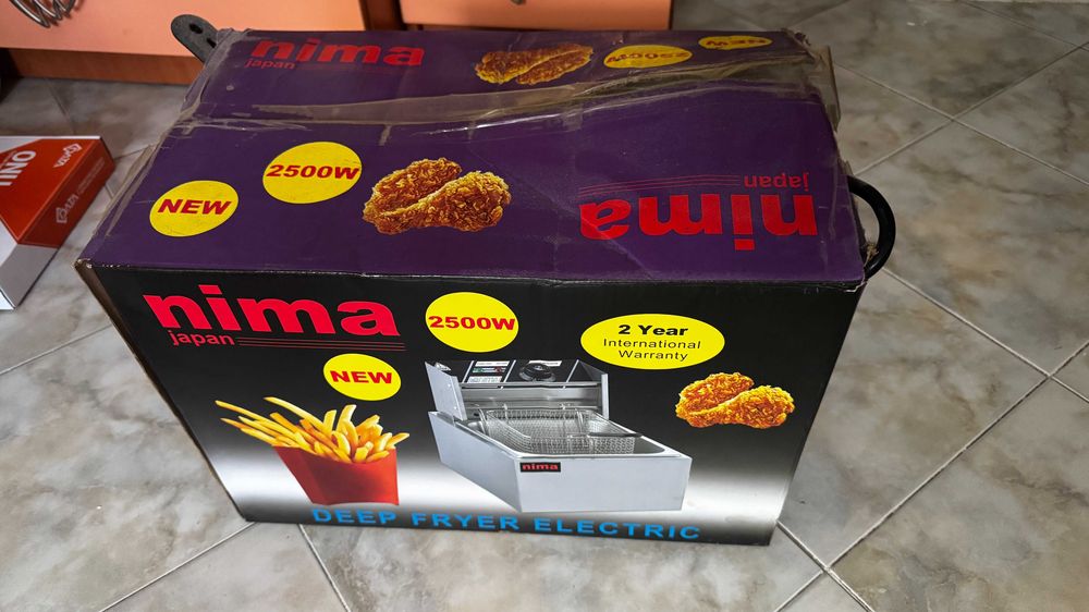 Професионален фритюрник 6L / 2500W - неръждаема стомана